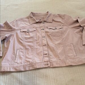 Maurices Light Dusty  Pink Jean Jacket